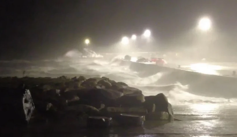 Bão Darragh quét qua Cộng hòa Ireland. (Nguồn: BBC)