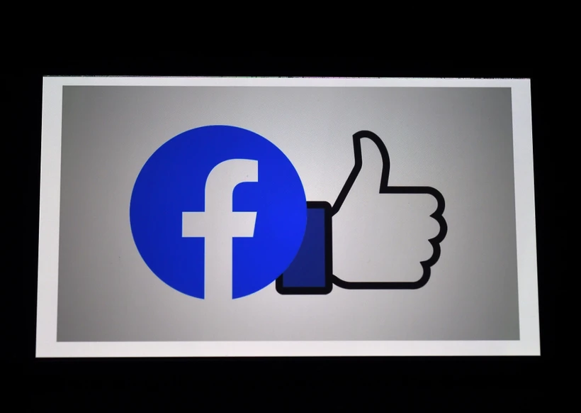 Biểu tượng Facebook. (Ảnh: AFP/TTXVN)
