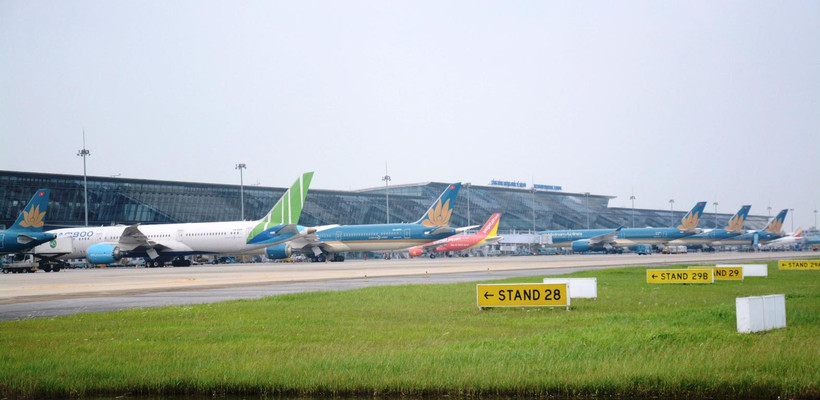 Máy bay của các hãng hàng không tại một sân bay. (Ảnh: Việt Hùng/Vietnam+)