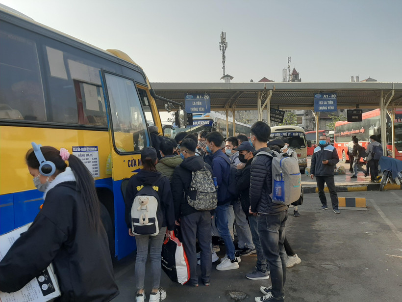 Bộ Giao thông Vận tải lập 3 đoàn kiểm tra về công tác vận tải dịp Tết Nguyên đán Nhâm Dần 2022. (Ảnh: Việt Hùng/Vietnam+)