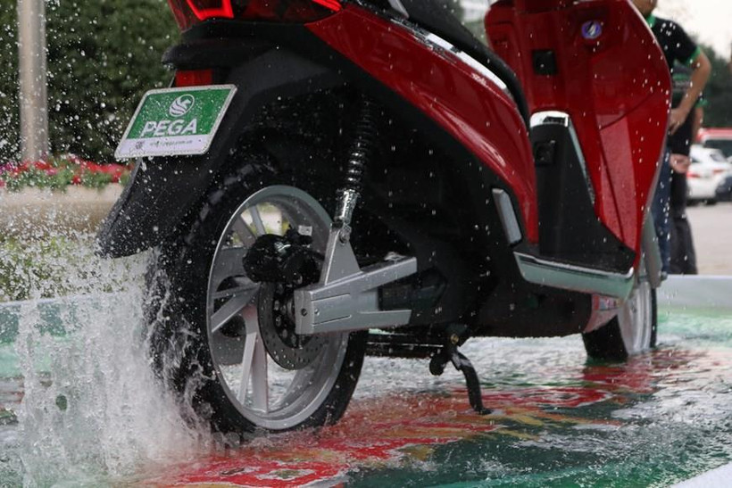 Mẫu xe của PEGA. (Ảnh: Minh Hiếu/Vietnam+)