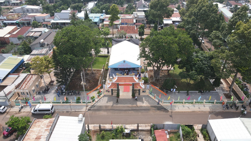 Toàn cảnh khu Di tích lịch sử Địa điểm trận chiến ngày 6/6/1969 tại Bình Ba, xã Bình Ba, huyện Châu Đức, tỉnh Bà Rịa-Vũng Tàu. (Ảnh: Hoàng Nhị/TTXVN)