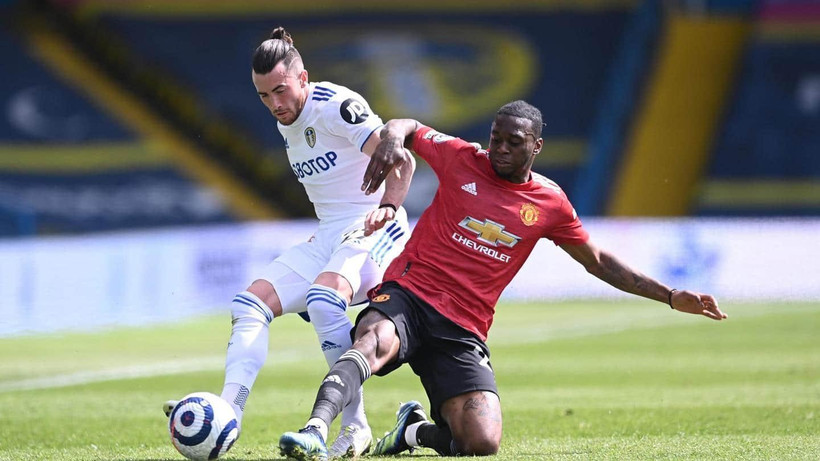 Leeds (áo trắng) và Manchester United chia điểm. (Nguồn: Getty Images)