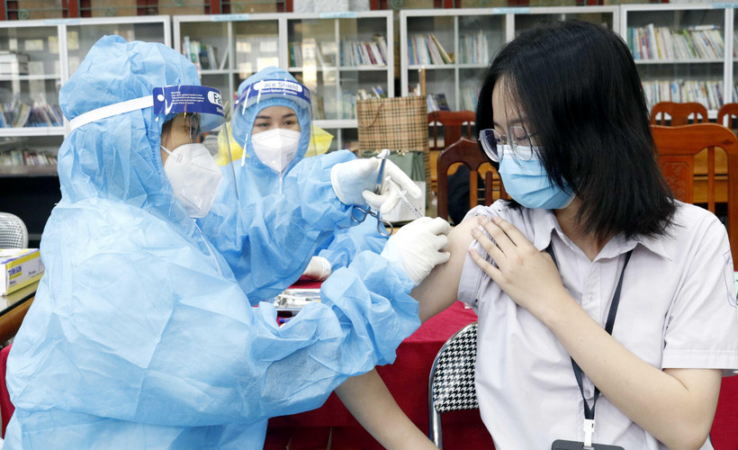 Tiêm vaccine phòng COVID-19. (Ảnh: Đồng Thúy/TTXVN)