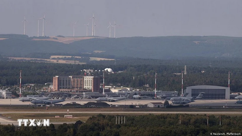 Toàn cảnh căn cứ không quân của Mỹ tại Ramstein, gần Lashtuhl, Đức. (Ảnh: Reuters/TTXVN)