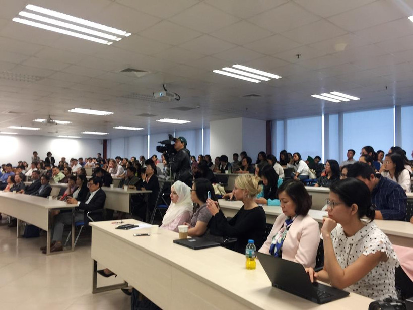 Diễn đàn Sáng kiến kinh doanh vì mục tiêu phát triển bền vững Việt nam 2019, ngày 25/10. (Ảnh: PV/Vietnam+)