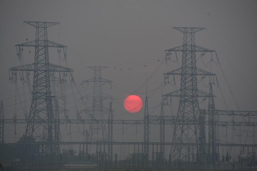 Chất lượng không khí của Hà Nội đang ở mức thấp. (Ảnh: Thành Đạt/TTXVN)