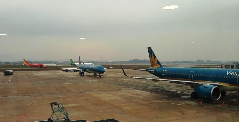 Máy bay của các hãng hàng không tại một sân bay. (Ảnh: Việt Hùng/Vietnam+)