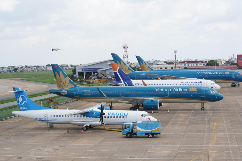 Vietnam Airlines Group cung ứng gần 750.000 chỗ dịp Giỗ tổ Hùng Vương và 30/4-1/5. (Ảnh: CTV/Vietnam+)