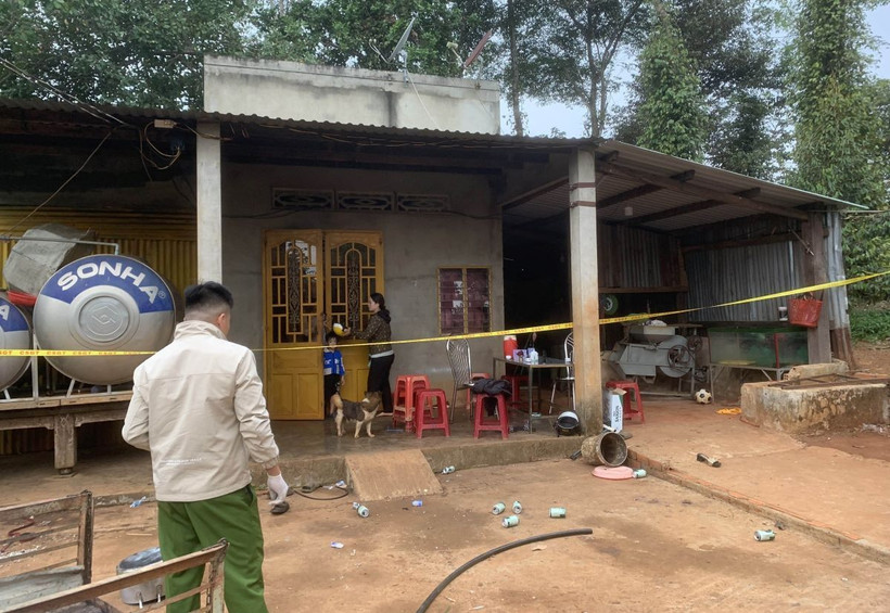 Hiện trường vụ án. (Ảnh: TTXVN phát)