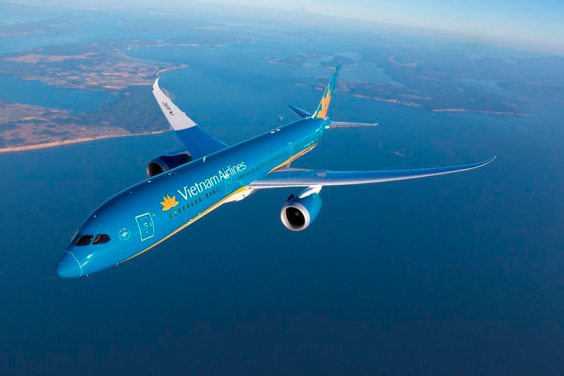Máy bay của hãng hàng không Vietnam Airlines. (Ảnh: CTV/Vietnam+)