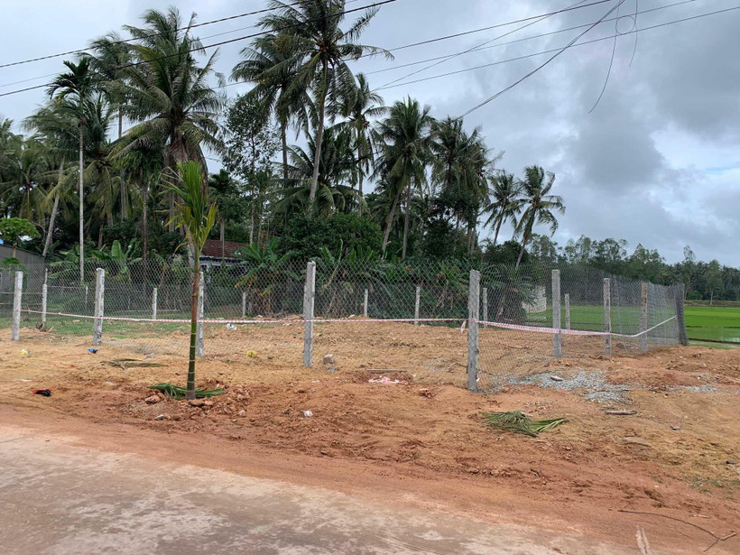 Khu vực đất của bà Trương Thị Thanh lấn chiếm xây dựng nhà trái phép sau khi bị cưỡng chế. (Ảnh: Phạm Kha/TTXVN)