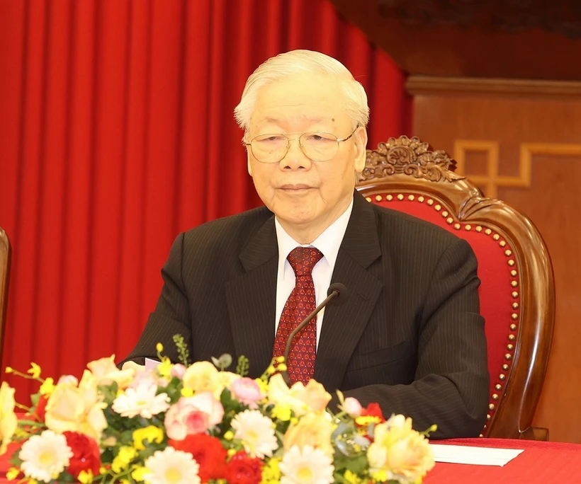 Tổng Bí thư Nguyễn Phú Trọng. (Ảnh: Phương Hoa/TTXVN)