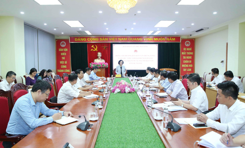 Quang cảnh buổi làm việc. (Ảnh: Phương Hoa/TTXVN)