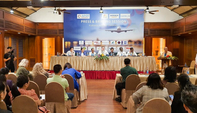 Họp báo giới thiệu Diễn đàn Du lịch Onboard châu Á-Thái Bình Dương tổ chức tại Đà Nẵng. (Nguồn: Bộ Văn hóa, Thể thao và Du lịch)