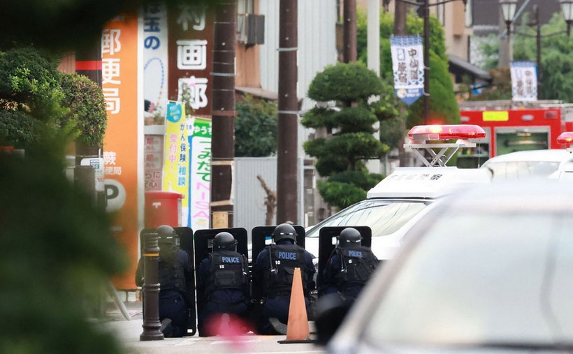 Cảnh sát Nhật Bản. (Ảnh: China Daily Agencies/TTXVN)