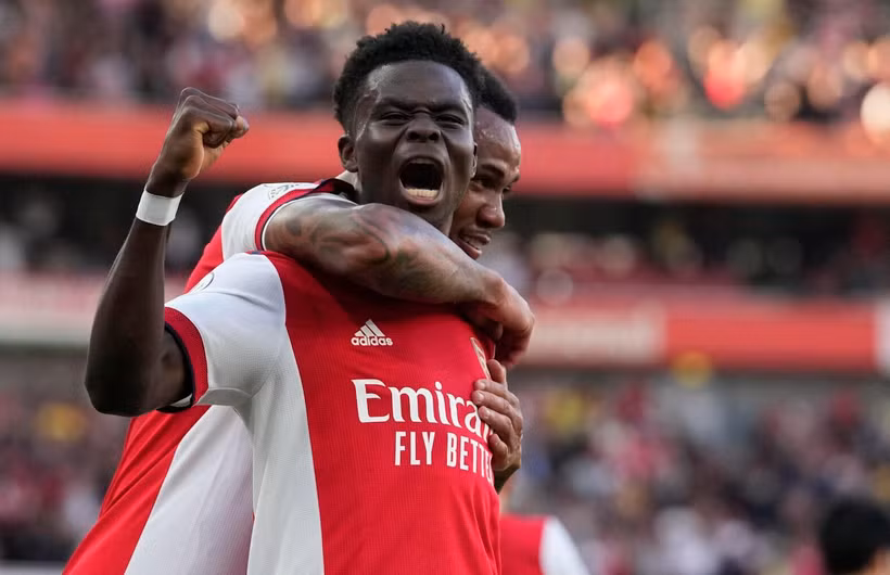 Saka tỏa sáng giúp Arsenal chiến thắng. (Nguồn: Getty Images)