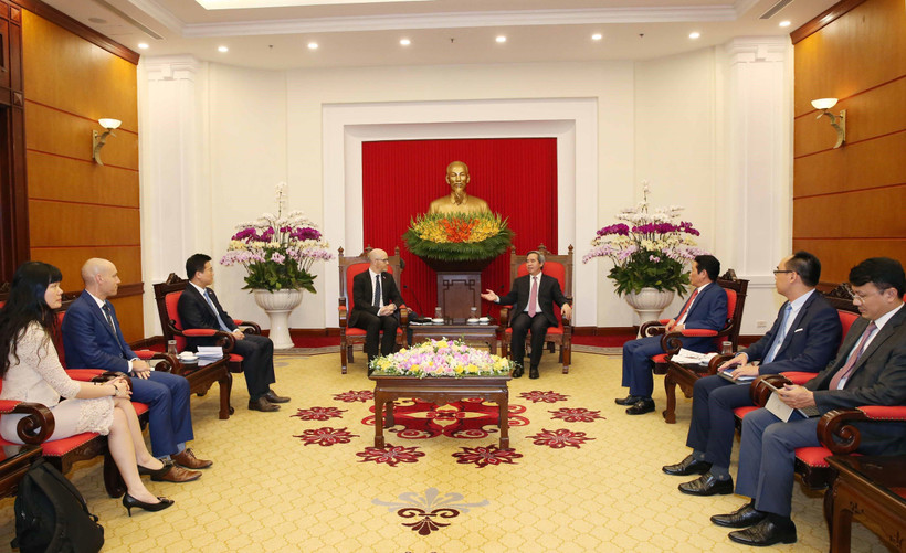 Quang cảnh buổi tiếp. (Ảnh: Phương Hoa/TTXVN)