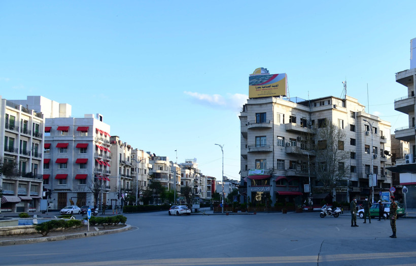 Cảnh vắng vẻ trên đường phố tại Damascus, Syria ngày 29/3/2020, trong bối cảnh dịch COVID-19 lan rộng. (Ảnh: THX/TTXVN)