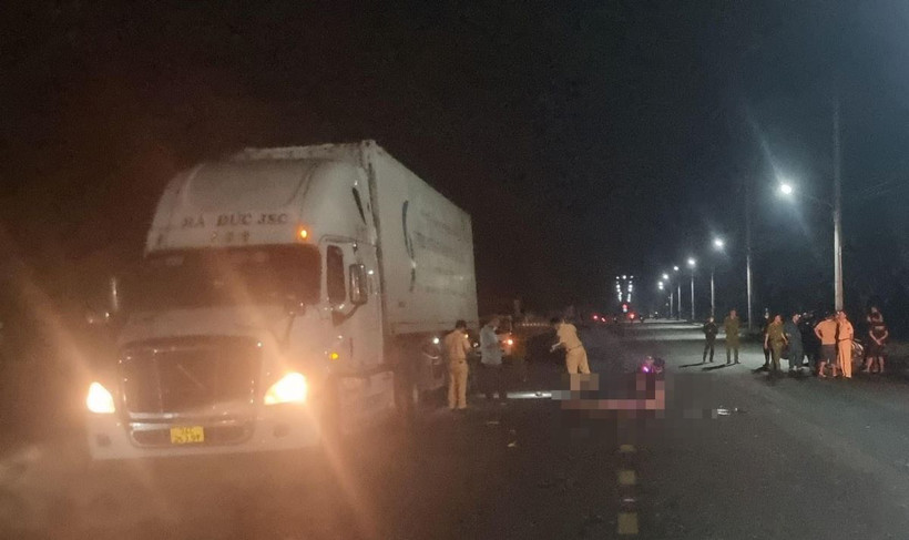 Hiện trường vụ tai nạn. (Ảnh: Đậu Tất Thành/TTXVN)