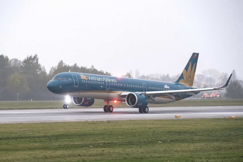 Vietnam Airlines bắt đầu khai thác đường bay Đà Nẵng-Đà Lạt bằng máy bay Airbus A321 với chất lượng dịch vụ quốc tế 4 sao. (Ảnh: Anh Tuấn)