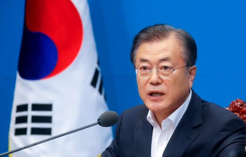Tổng thống Hàn Quốc Moon Jae-in. (Ảnh: Yonhap/TTXVN)