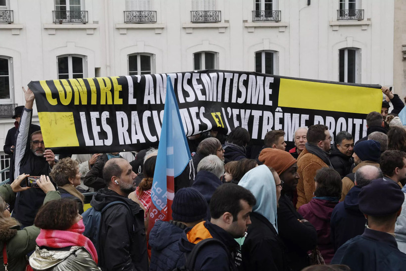 Tuần hành chống chủ nghĩa bài Do Thái. (Nguồn: AFP)