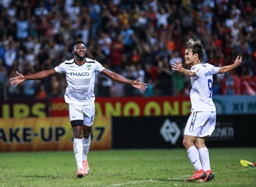 Hoàng Anh Gia Lai liệu có thắng Hà Nội FC? (Ảnh: Trọng Đạt/TTXVN)