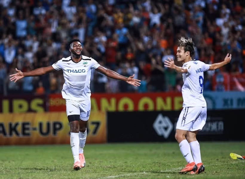 Hoàng Anh Gia Lai liệu có thắng Hà Nội FC? (Ảnh: Trọng Đạt/TTXVN)