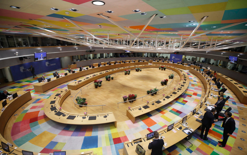 Toàn cảnh Hội nghị thượng đỉnh EU tại Brussels, Bỉ, ngày 24/6/2021. (Ảnh: AFP/ TTXVN)