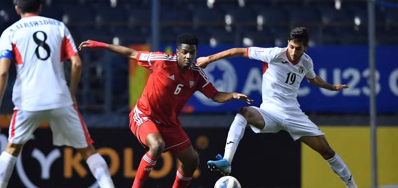 U23 UAE và U23 Jordan dắt tay nhau vào tứ kết. (Nguồn: AFC)