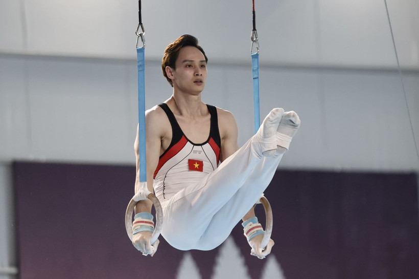 Vận động viên Đinh Phương Thành. (Ảnh: TTXVN)