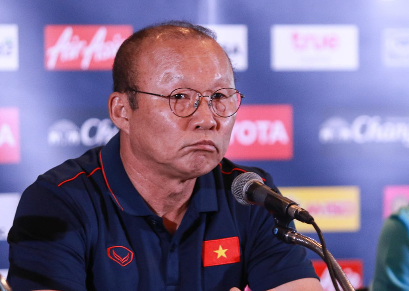 HLV tuyển Việt Nam Park Hang-seo. (Ảnh: Nguyên An/Vietnam+)