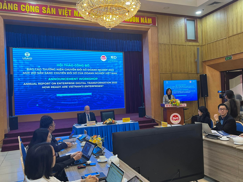 Phần nhiều các doanh nghiệp chưa xác định được mục tiêu và chiến lược chuyển đổi số đúng đắn. (Ảnh: Vietnam+)