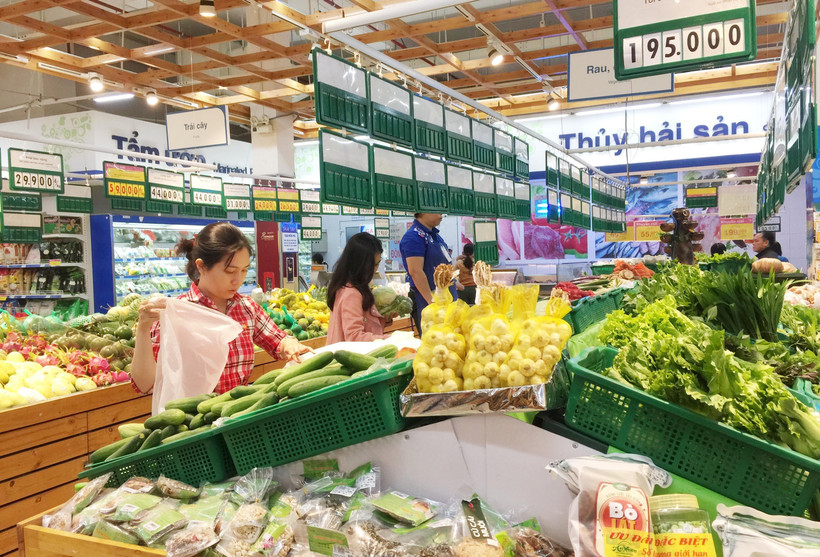 Siêu thị Coop Mart Thanh Hà. (Ảnh: Công Thử/TTXVN)