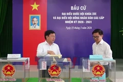 Cử tri Tây Ninh nô nức tham gia bầu cử, xây dựng đất nước 