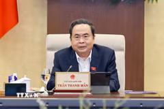 Chủ tịch Quốc hội Trần Thanh Mẫn phát biểu. (Ảnh: Doãn Tấn/TTXVN)