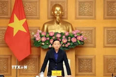 Phó Thủ tướng Trần Hồng Hà phát biểu chỉ đạo. (Ảnh: Tuấn Anh/TTXVN)