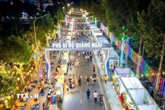 Phối cảnh Phố đi bộ phường Nghĩa Lộ. (Ảnh: TTXVN phát)