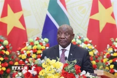 Tổng thống Nam Phi Matamela Cyril Ramaphosa. (Ảnh: Lâm Khánh/TTXVN)