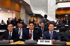 Đoàn Việt Nam tham dự Đại hội đồng Y tế Thế giới lần thứ 79. (Ảnh: TTXVN phát)