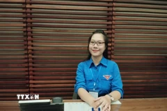 Thạc sỹ Nguyễn Thu Trang, Viện Hàn lâm Khoa học xã hội Việt Nam. (Ảnh: Thanh Hương/TTXVN)