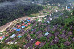 Xã Mường La là một trong những địa phương của tỉnh Sơn La chịu ảnh hưởng, thiệt hại nặng nề khi thiên tai, mưa lũ xảy ra. (Ảnh: Quang Quyết/TTXVN)