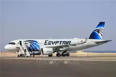 Máy bay của hãng hàng không quốc gia Ai Cập EgyptAir. (Ảnh: TTXVN)