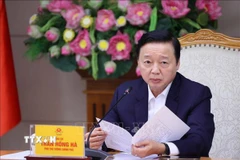 Phó Thủ tướng Trần Hồng Hà phát biểu chỉ đạo. (Ảnh: Văn Điệp/TTXVN)