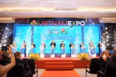 Hội chợ Thương mại Quốc tế Việt Nam. (Ảnh: Uyên Hương/TTXVN)