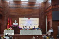 Hội nghị tiếp xúc cử tri với người ứng cử đại biểu Quốc hội khóa XVI và Hội đồng Nhân dân thành phố Đà Nẵng nhiệm kỳ 2026-2031 tại đơn vị bầu cử số 1. (Ảnh: TTXVN phát)