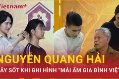 Quang Hải gây sốt khi tham gia ghi hình chương trình "Mái ấm gia đình Việt"