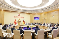 Toàn cảnh Khóa họp lần thứ 3 Ủy ban hỗn hợp về hợp tác kinh tế-thương mại Việt Nam-Đức. (Ảnh: Bộ Công Thương)