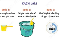 Xử lý nước ăn, uống mùa mưa lũ: Cách làm trong, khử trùng nước bằng hóa chất
